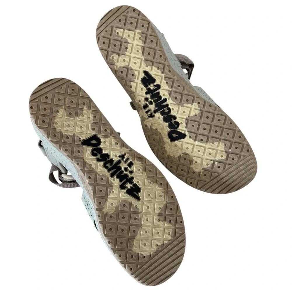 Nike ACG Air Deschutz Sandals Cream Black DC9093-200 Size Women's 8 Men's 6